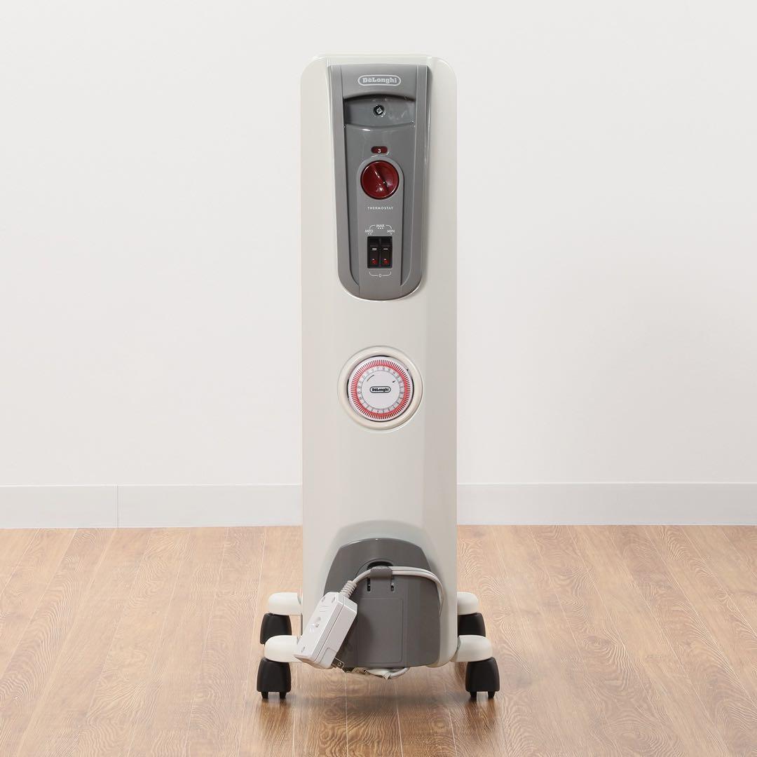 オイルヒーター キャスター付き ホワイト・グレー