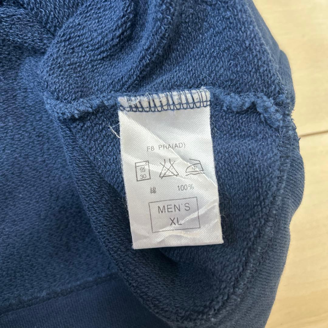 90s NIKE ナイキ ハーフジップスウェット 銀タグ 美品 ネイビー XL