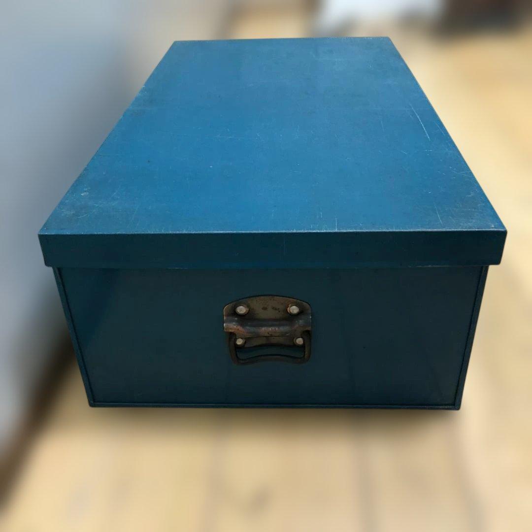 【送料無料】ヴィンテージ調 メタル収納ボックス スチール製　250805-2