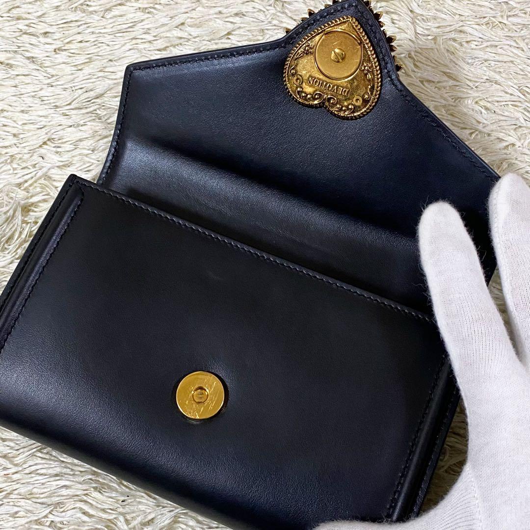 希少【極美品】ドルチェ&ガッバーナ ディヴォーション ボディバッグ ブラック