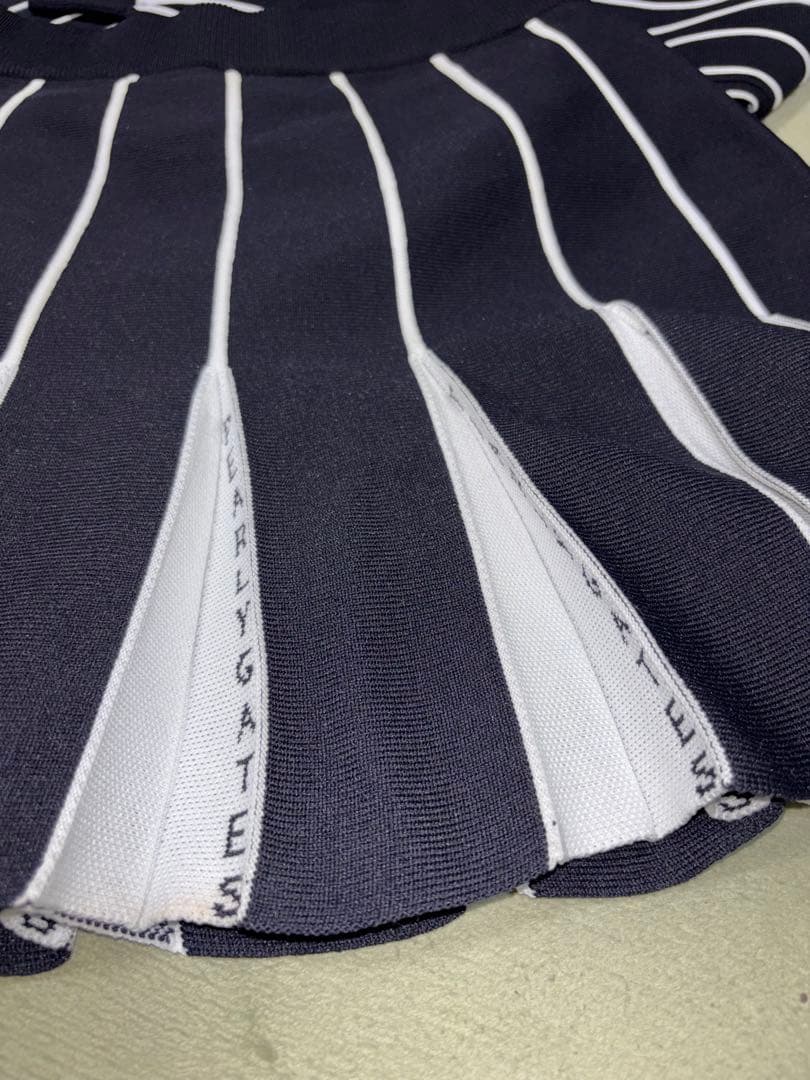 （梵）パーリーゲイツ、ストライプ柄シリーズ、セットアップ、サイズ1