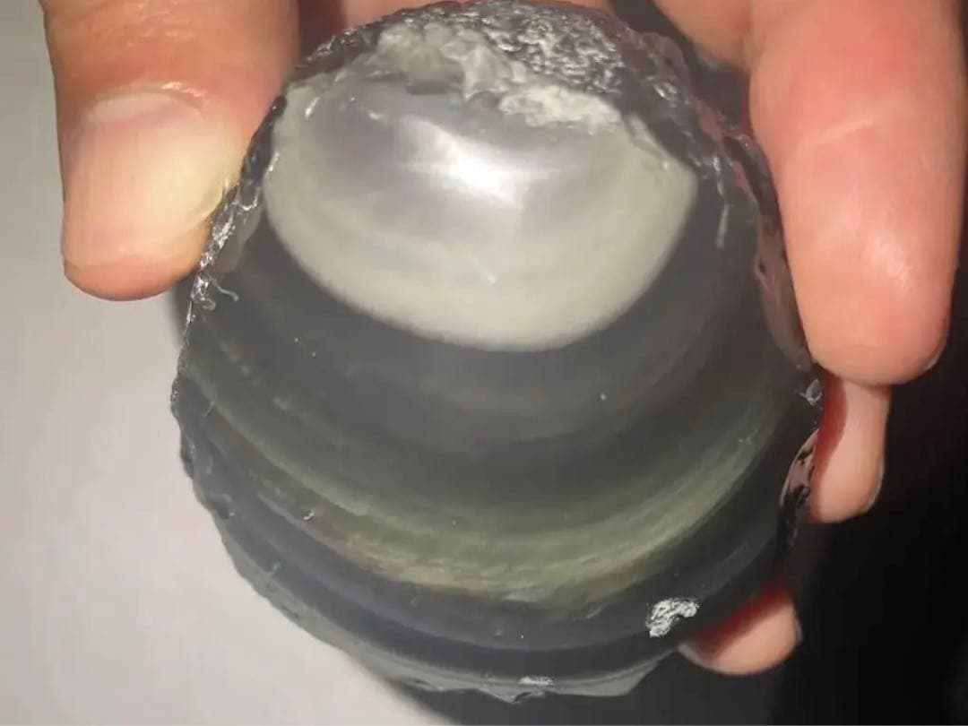 研磨品　十勝石玲瓏　両面磨き特級玲瓏　レインボーオブシディアン