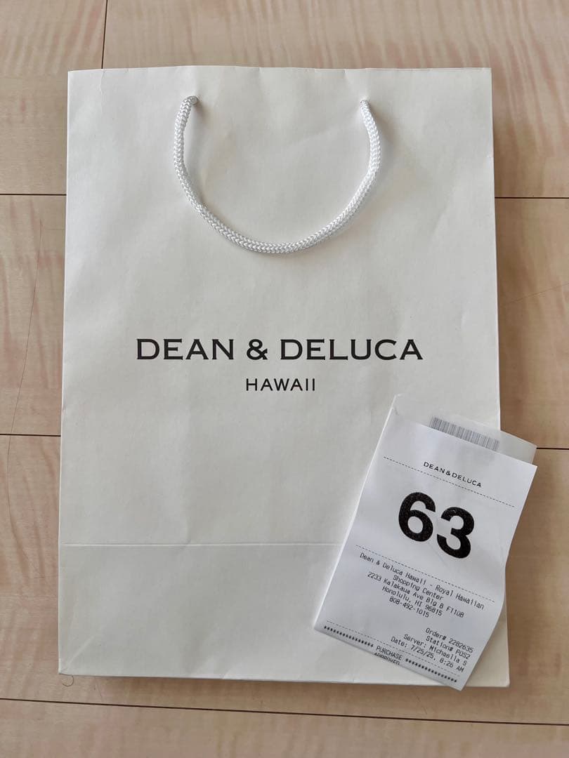 【新品未使用DEAN & DELUCA ハワイ リニューアル限定色　S（小）のみ