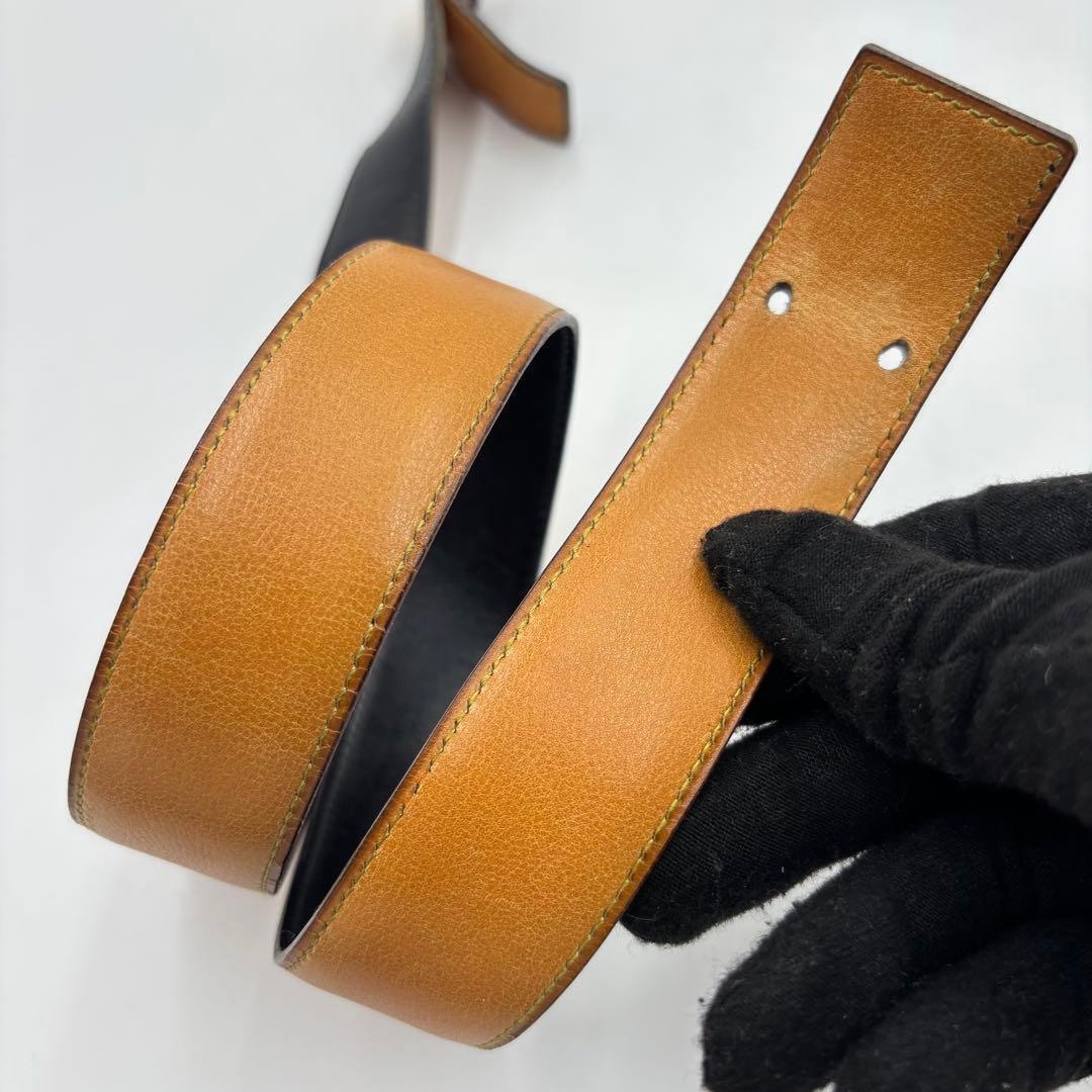 HERMES エルメス コンスタンス Hバックル ボックスカーフ レザーベルト