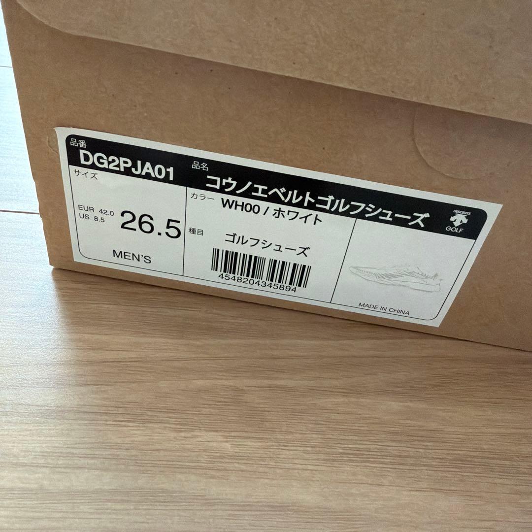 新品 デサントゴルフシューズ 26.5cm ホワイト