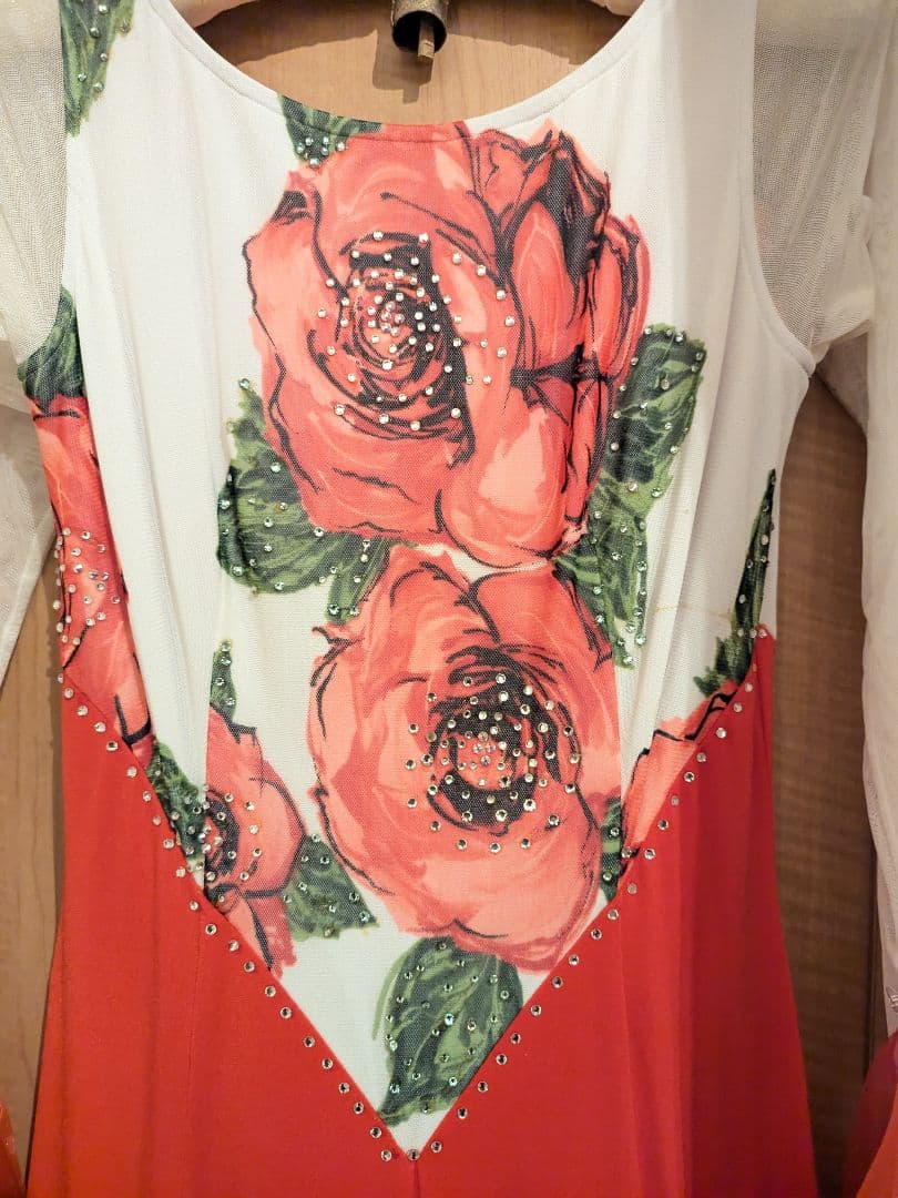 【 イン・ザ・ムード 】社交ダンス用ドレス 花柄