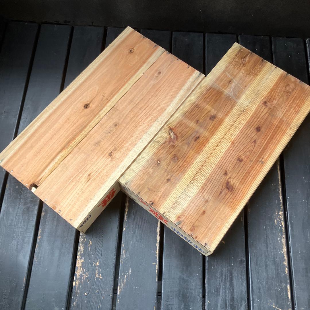 7個まとめ　魚　トロ箱　レトロ　木製箱　魚箱 魚屋 魚河岸 市場 木製　道具箱