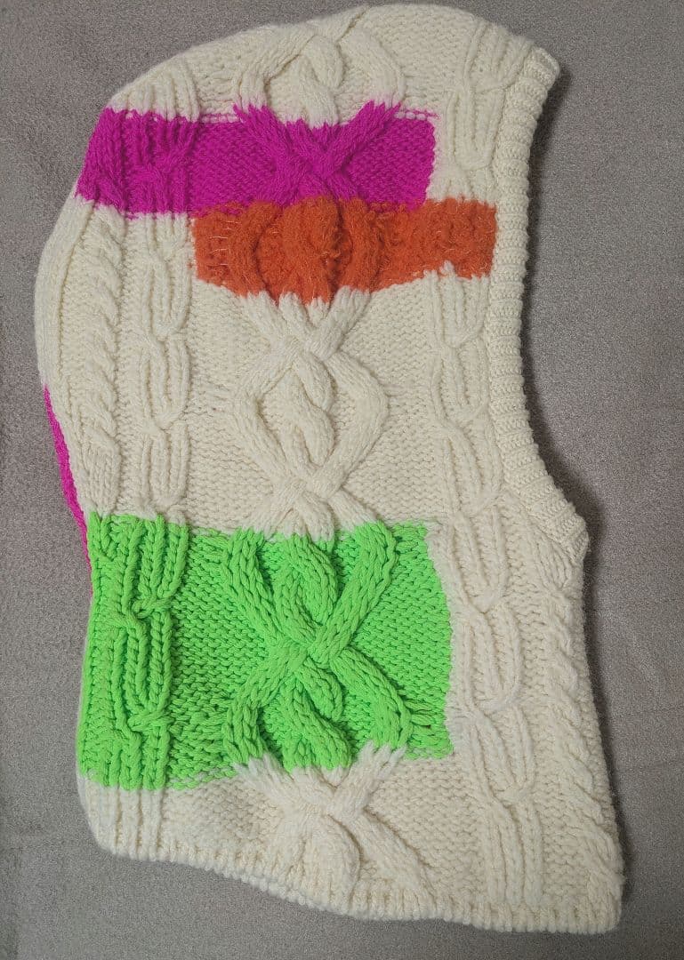 bshop amenda アメンダ　フード付き　ケーブルニット　マフラー