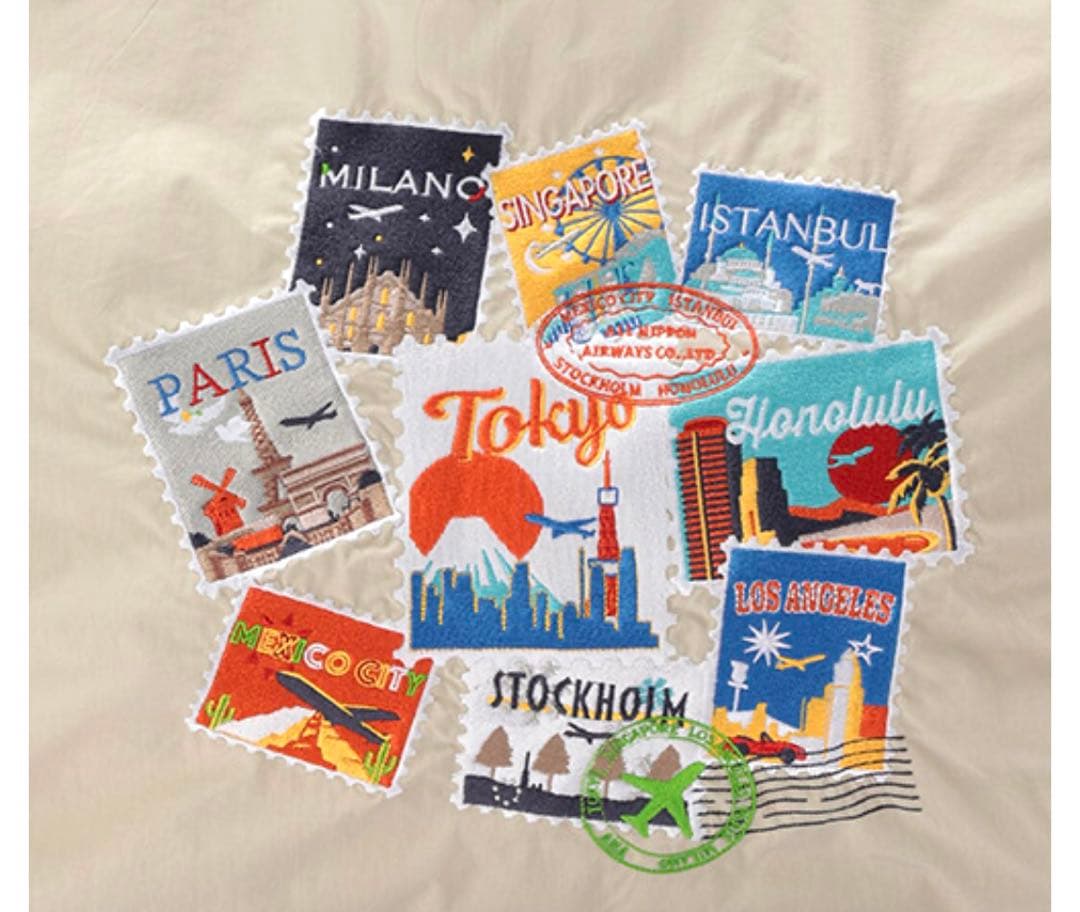 【新品】BALL & CHAIN for ANA パッカブルエコバッグL 飛行機