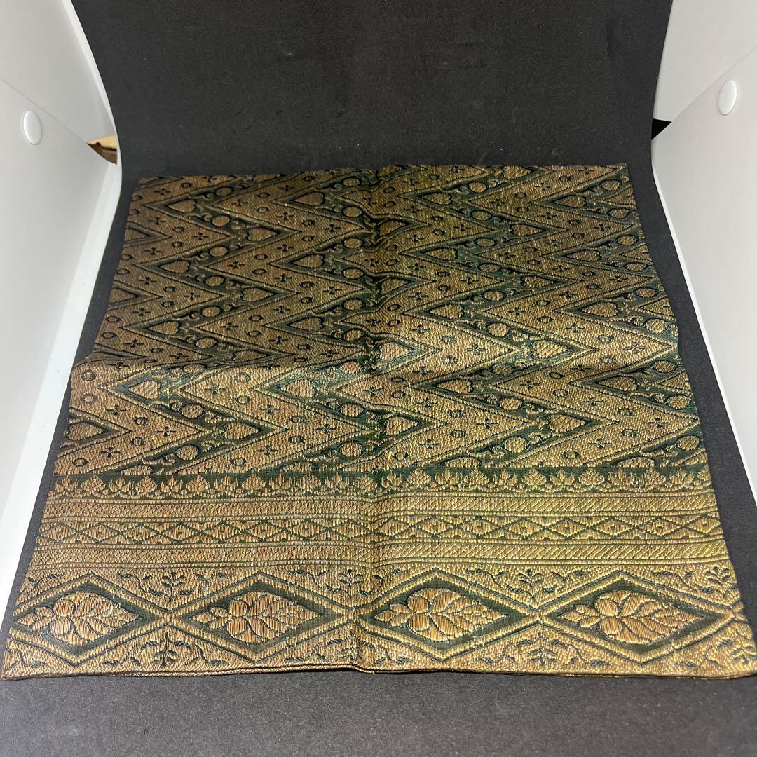 珍品　帛紗　大虚山光悦寺　山下恵光書付　インド土産　モール服紗　モール更紗　古裂