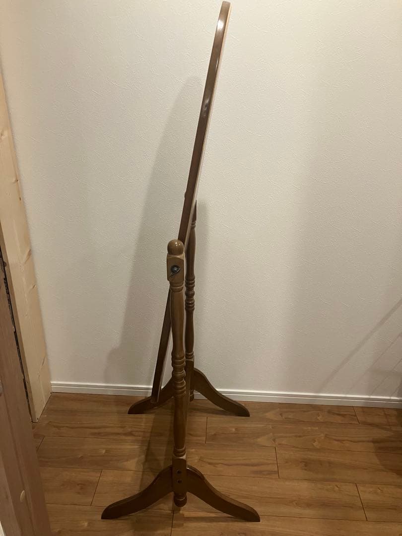 アンティーク　姿見　スタンドミラー　オーバル