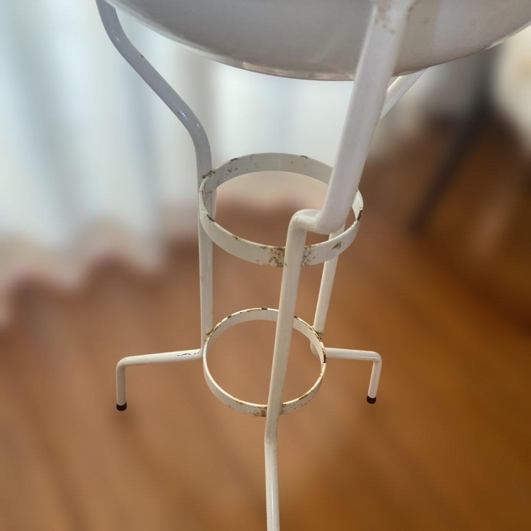 ビンテージホーロースタンド付きホーローボール2点