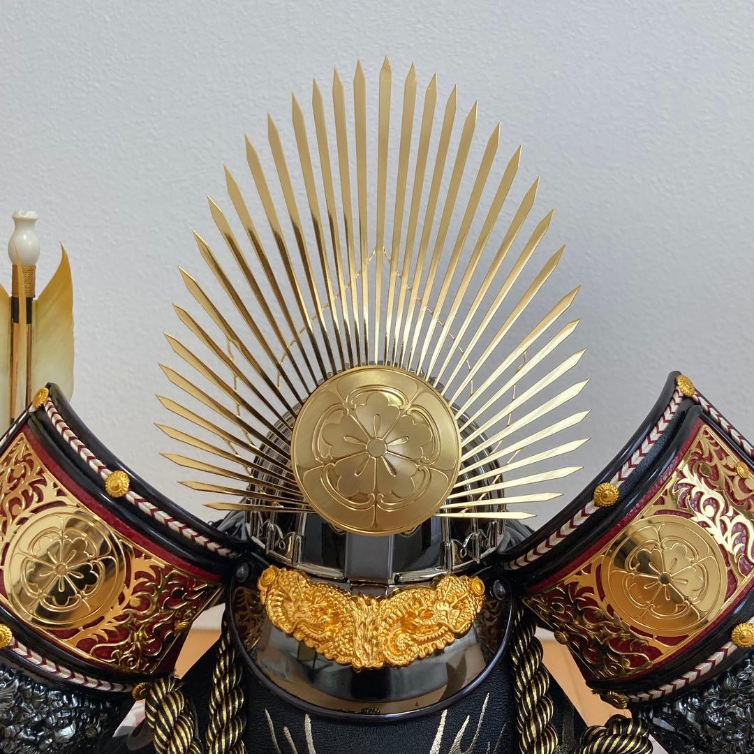 【状態良好】五月人形　兜　ガラスケース付　織田信長　こどもの日