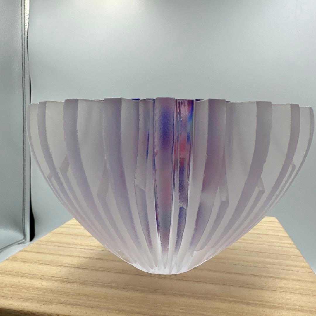 江戸切子作家　山田輝雄　作ガラス花器　オブジェ　伝統工芸　アート　インテリア