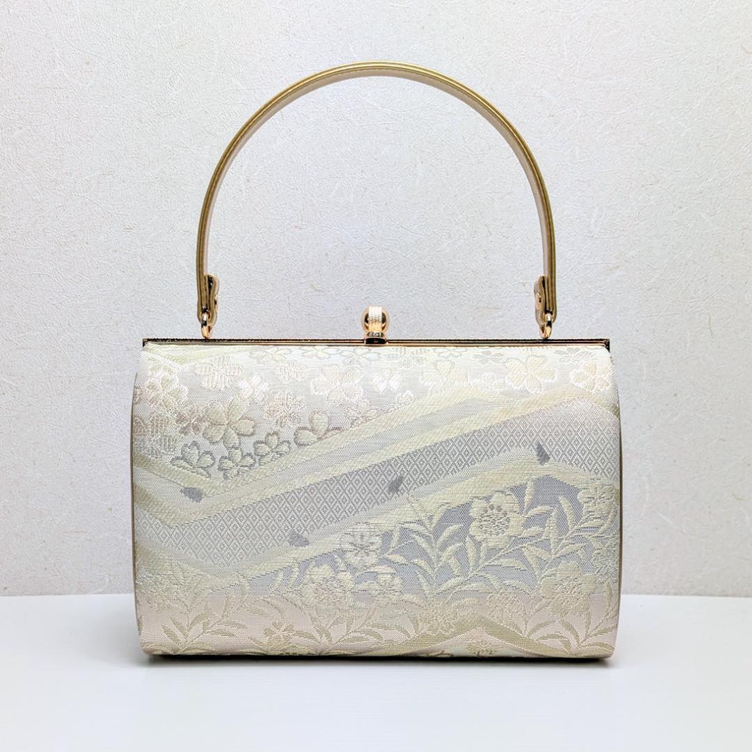 草履バッグセット ゴールド フォーマル 帯地 ゴールド S〜3Lサイズ u777