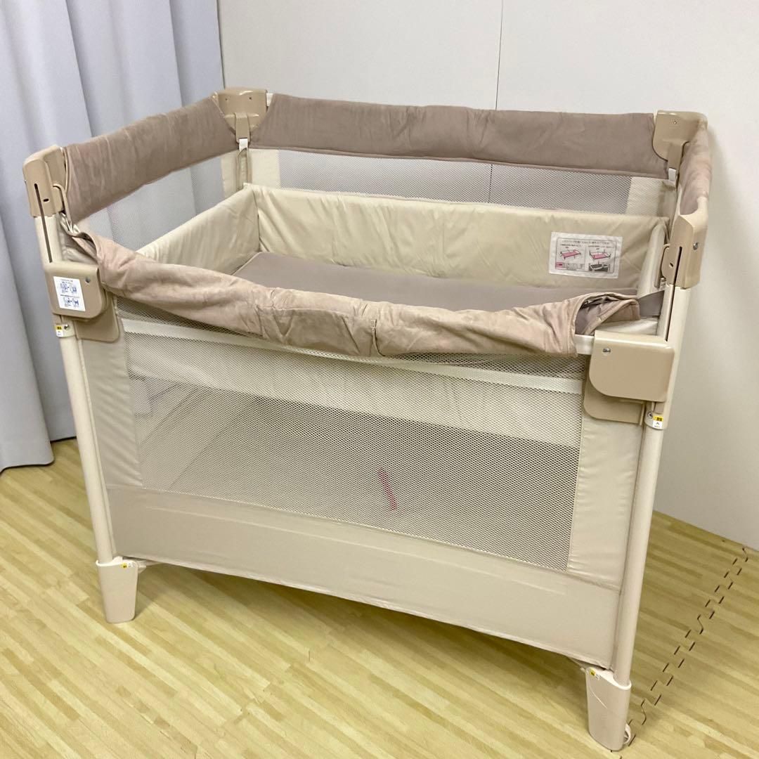 綺麗！アップリカ ベビーベッド ココネル エアー プラス シュークリーム GR