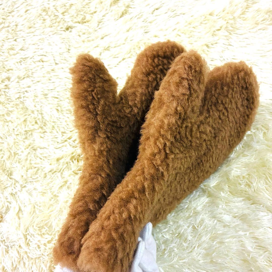 ★ 未使用　MaxMara マックスマーラ ミトン 手袋　テディベア　ブラウン