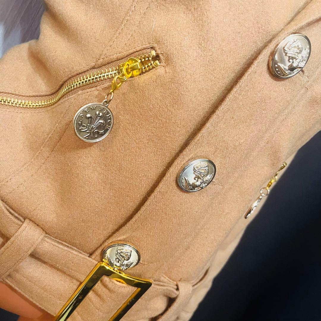 【平成ギャル】【希少】 d.i.a. 激レア厚手ミニ丈コートPコートジャケット