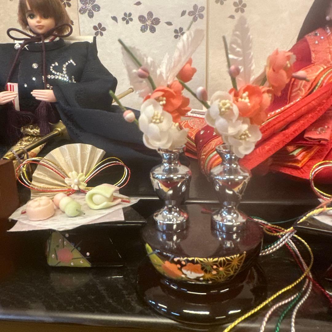 【定価20万円】リカちゃん雛人形 木製道具付 高級雛飾りスワロフスキー ひな祭り