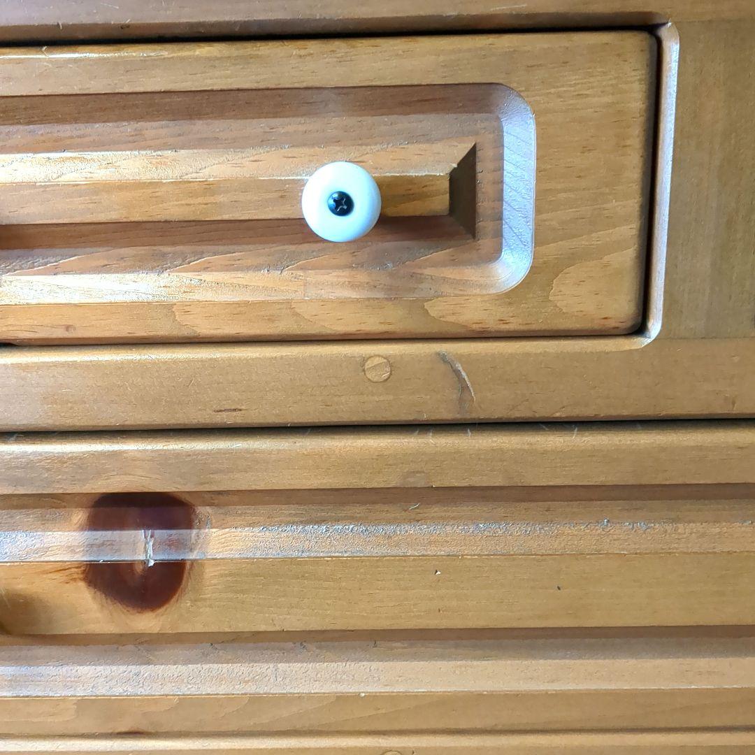 パイン材　4段チェスト　箪笥　カントリー