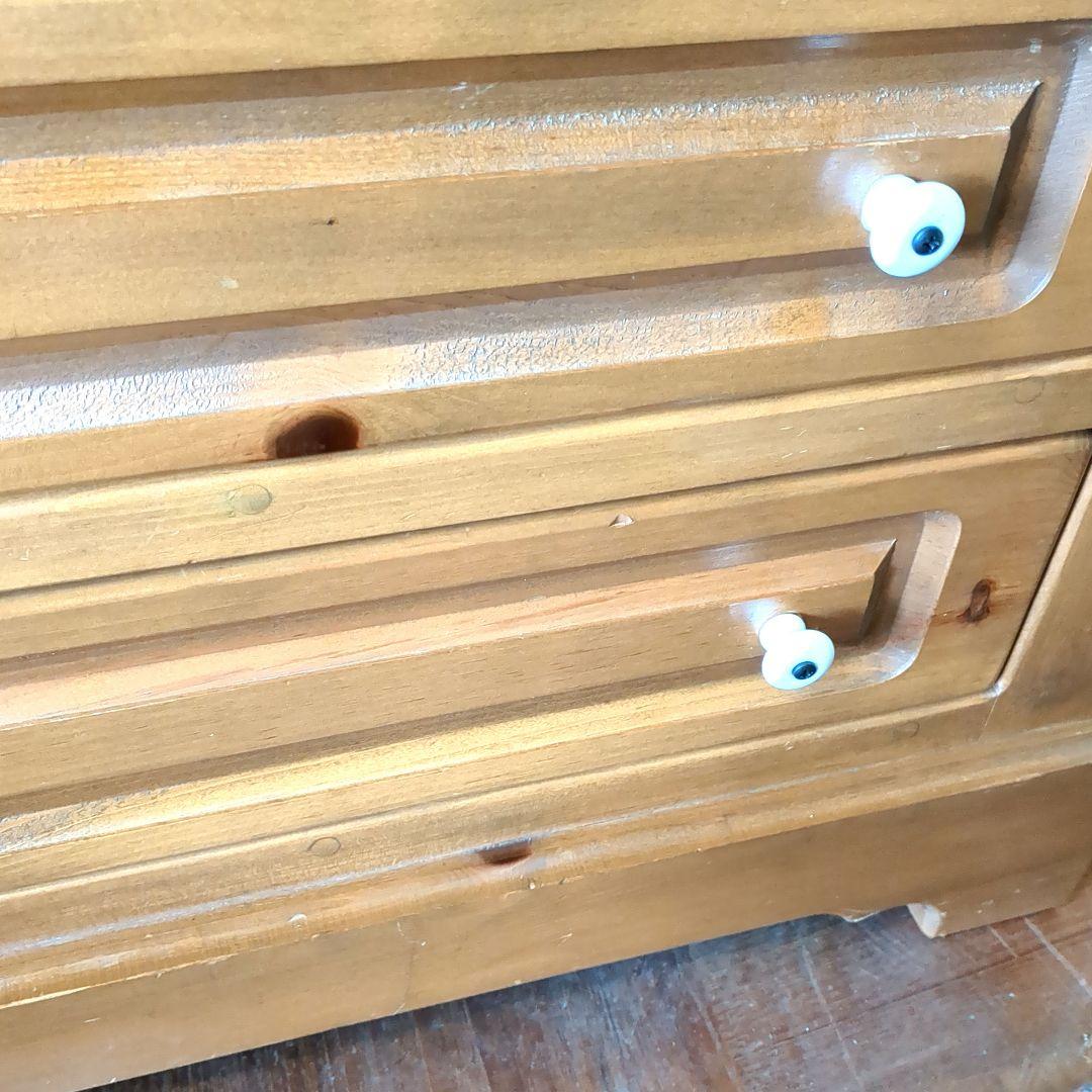 パイン材　4段チェスト　箪笥　カントリー