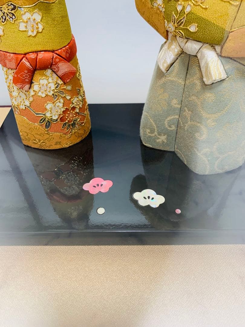 ★最終値下げ★吉徳監製　雛人形　立雛　西軍織本金箔押　正絹　春光雛