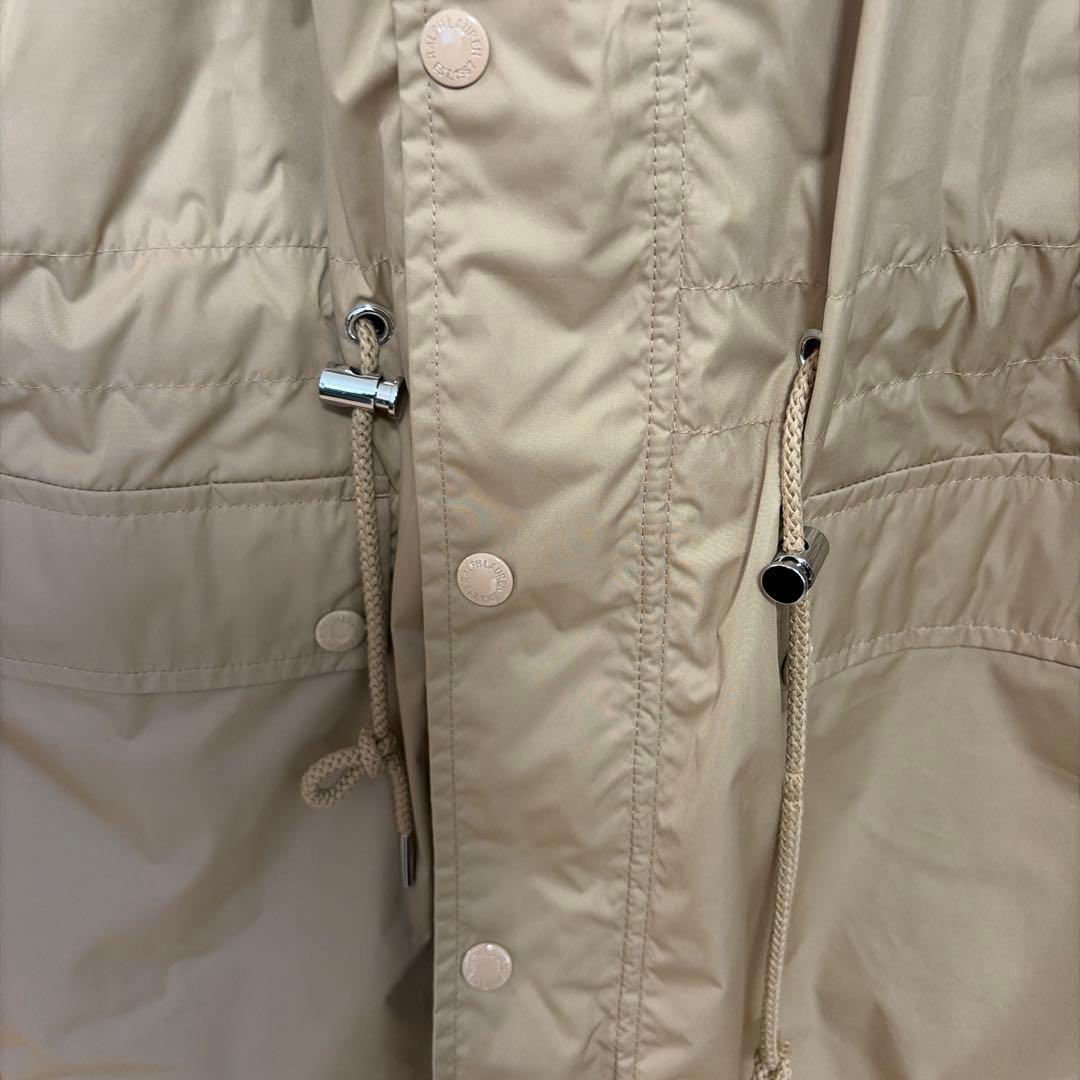 POLO RALPH LAUREN ベージュモッズコートキルティングコート付き