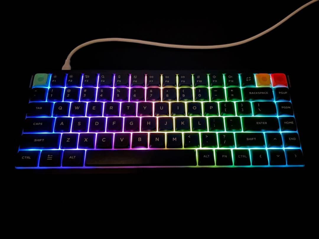 NuPhy Air75 V3 US配列 Red nano Nebula Dark