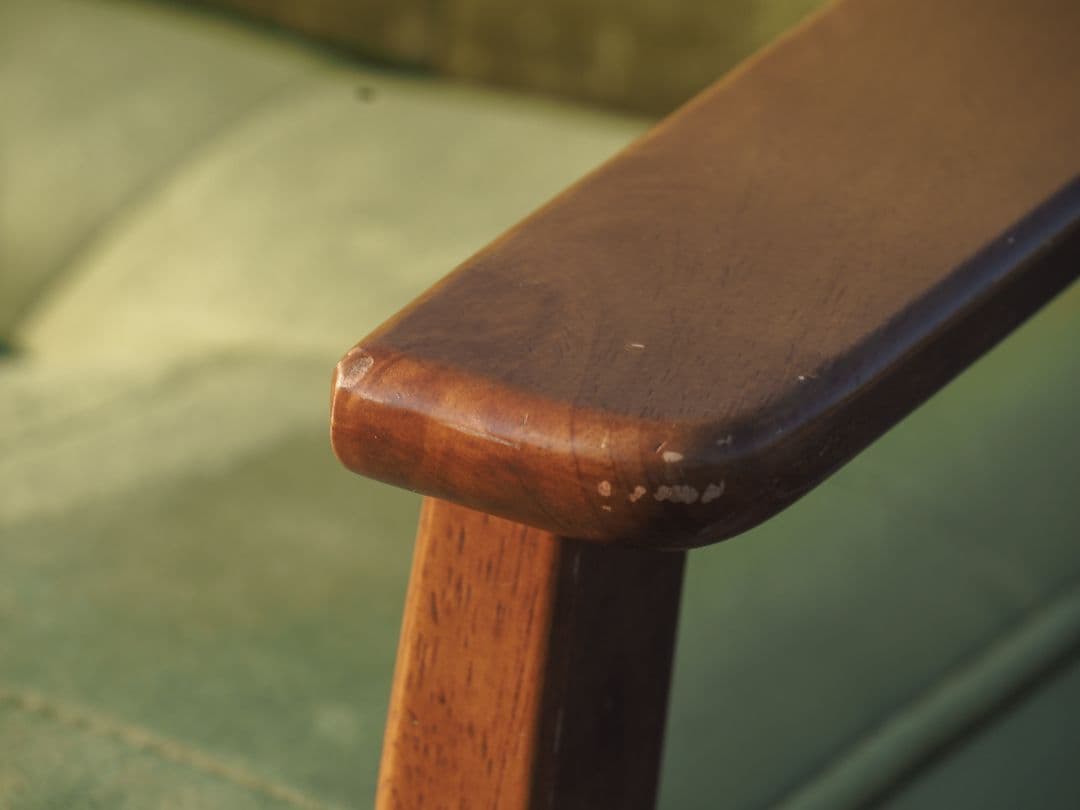 【値引中】モケットグリーン2Pソファ