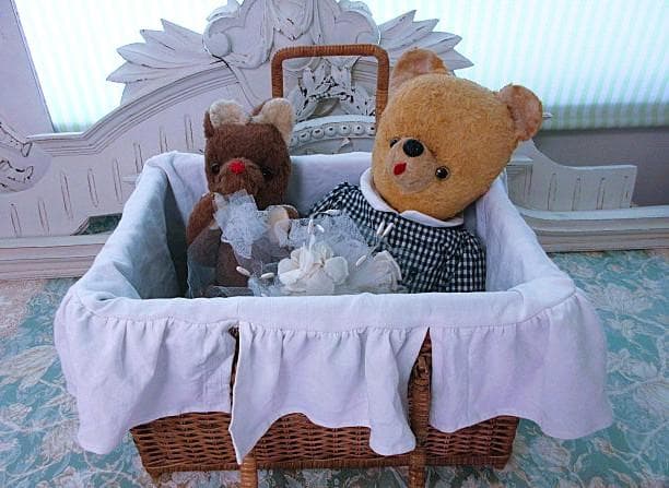 フランス　アンティーク　パニエ　☆　バスケット　インナー付き