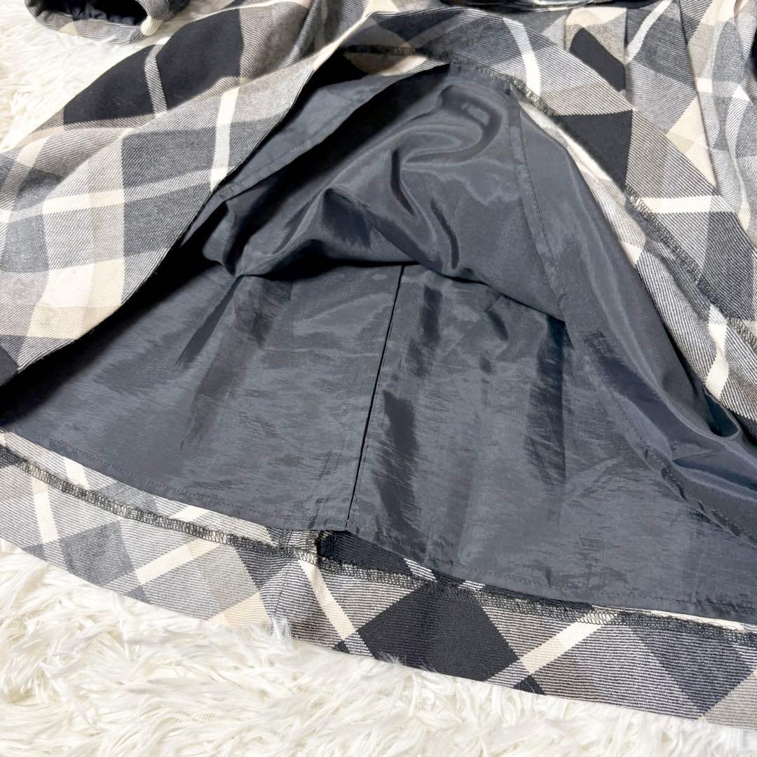 バーバリーブルーレーベル ノバチェック ワンピース ベルト ホースロゴ刺繍