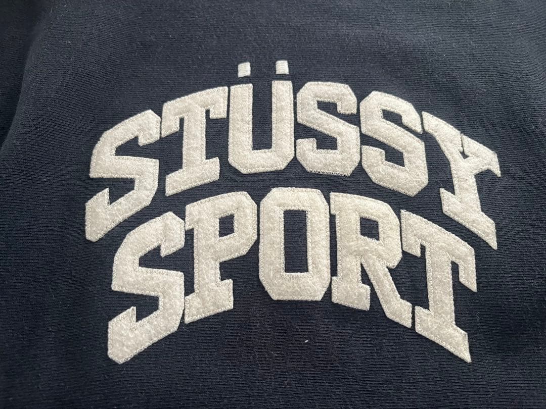 【古着】ステューシー &チャンピオン　リバースウェーブ Lサイズ黒
