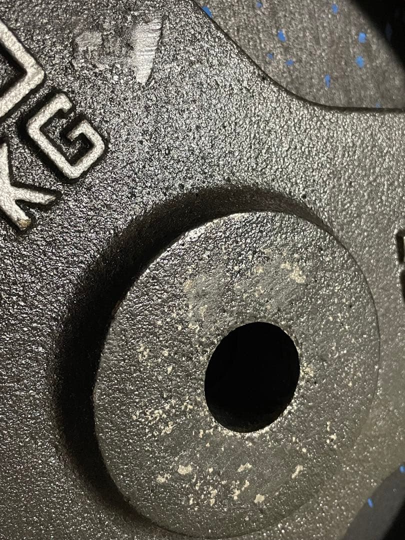 ラバープレート10KG【2枚】【穴径29mm】 /IROTEC（アイロテック）