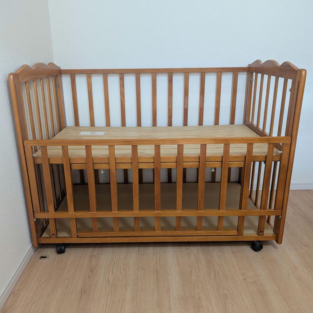 大和屋 yamatoya ラプス W オープン すのこ ベビーベッド