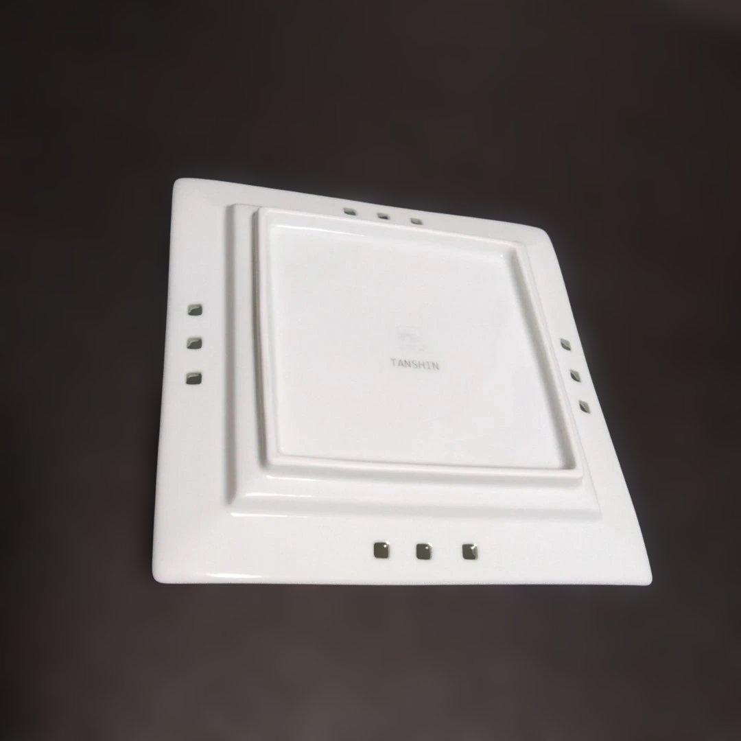 新品 波佐見焼 丹心窯 水晶ヒルハウス スクエアプレート5枚　TANSHIN