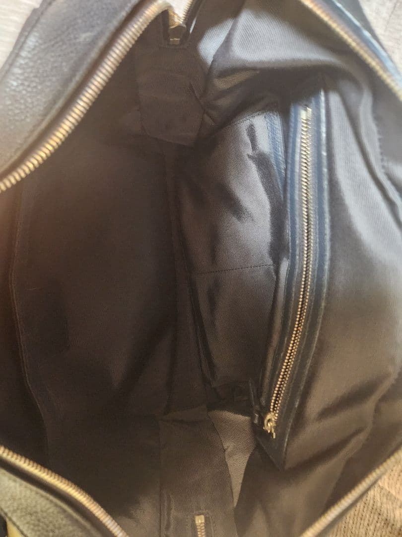 入手困難✨ ダンヒル ベルク ビジネスバッグ レザー A4資料 銀ロゴ ネイビー