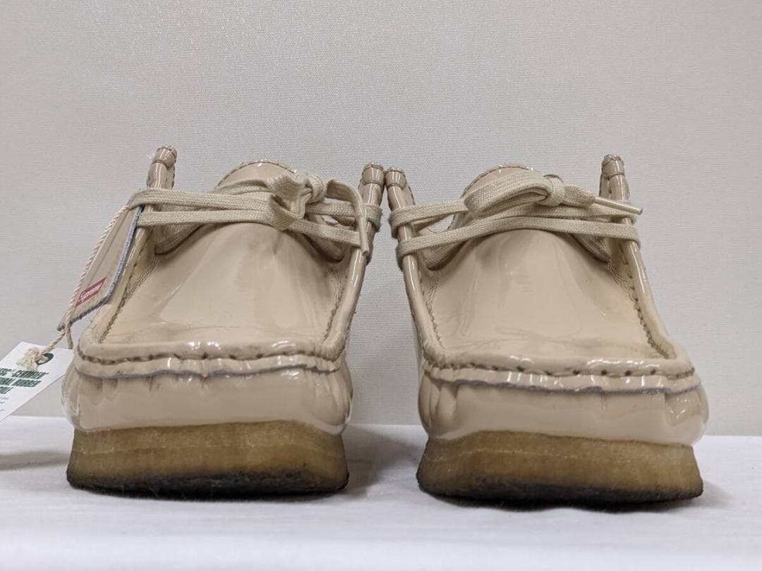 シュプリーム×クラークス/ワラビー/コラボ/箱付き/エナメル仕様/ローファー