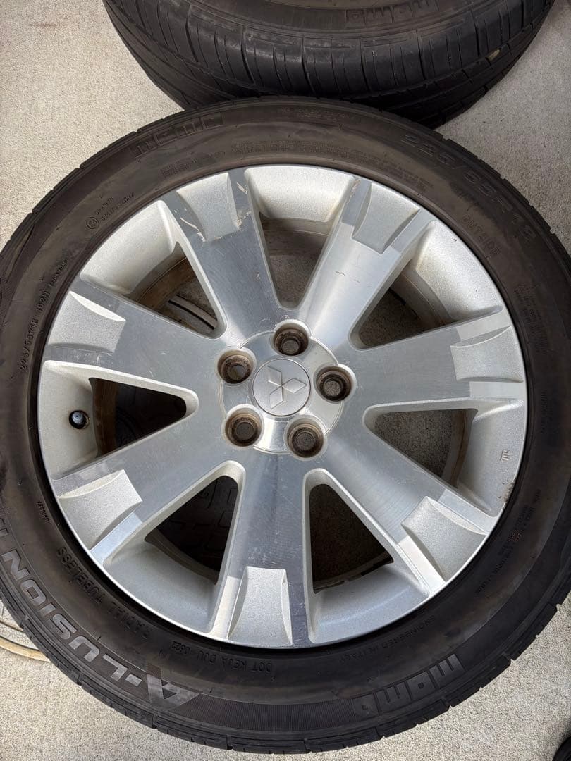 デリカ D5 前期 純正ホイール タイヤ 4本セット