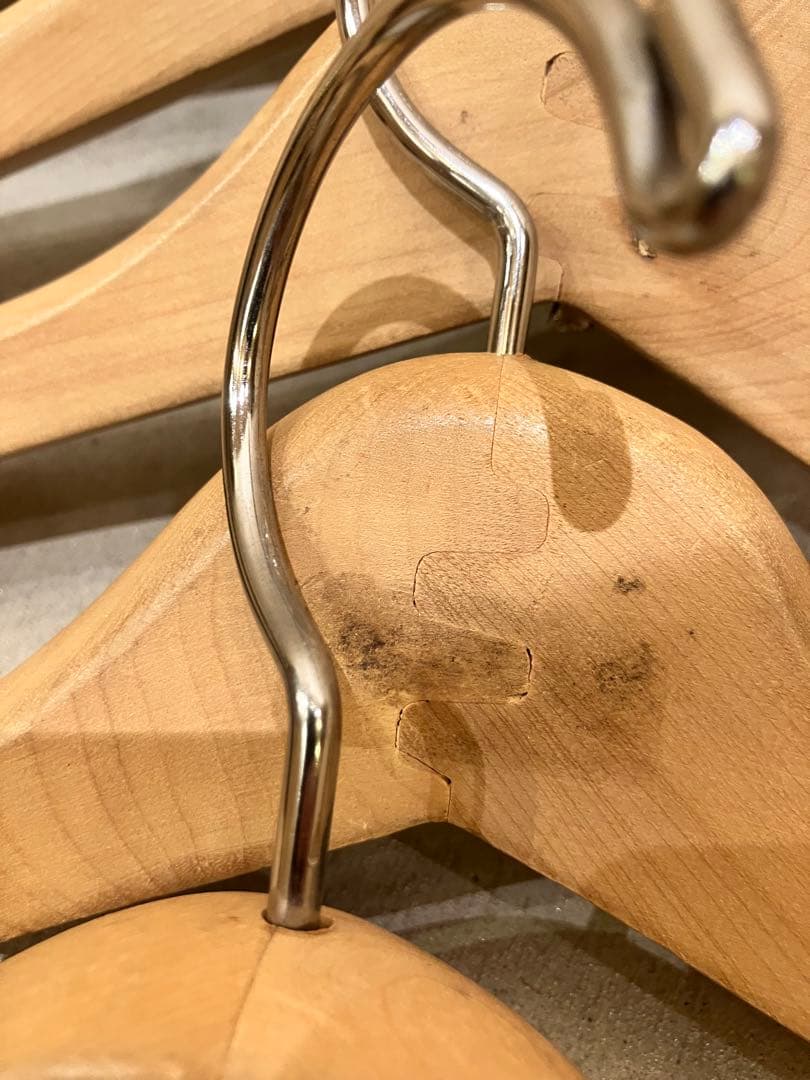 木製　ハンガーまとめて41本　パンツ、トップス用　　つやなし高級感あり＆つやあり