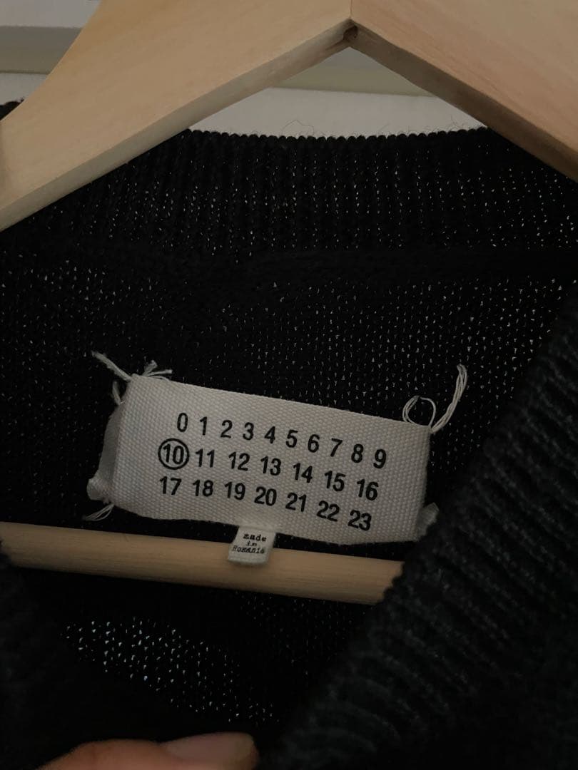 マルジェラ アーガイルニット 2016AW デストロイ加工