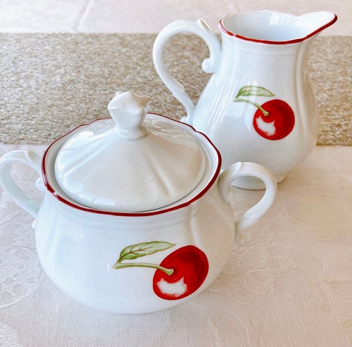 希少❤️未使用❤️リチャードジノリ❤️アンティコチェリー❤️クリーマー＆シュガーポット