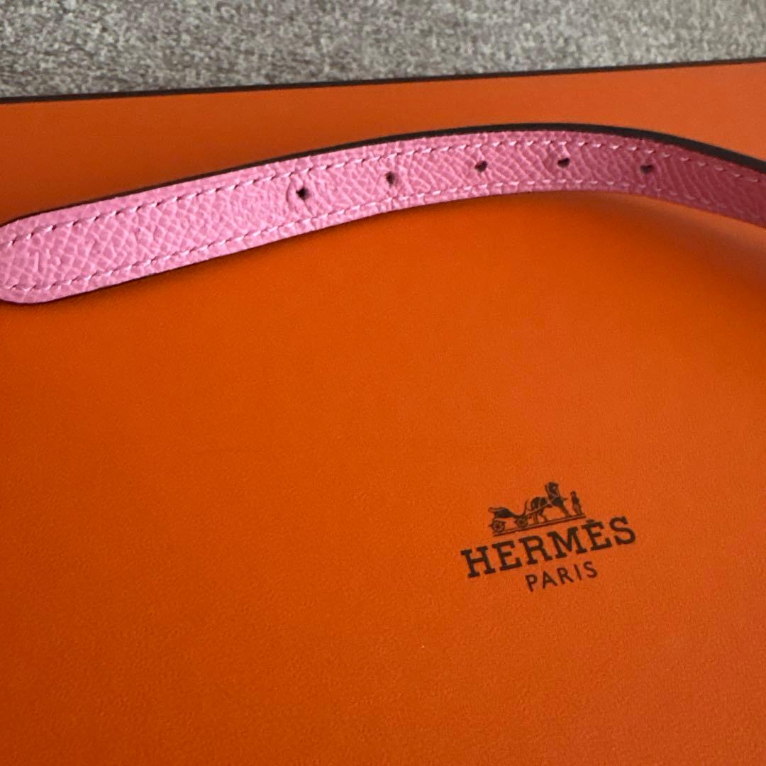 エルメス　ベルト　リバーシブル　コリエドシアン　ピンク　Z刻印