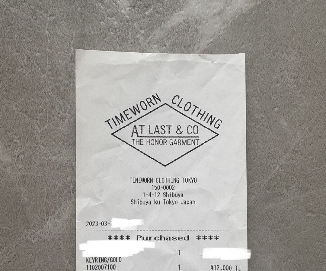 at last&co アットラスト キーリング ゴールド