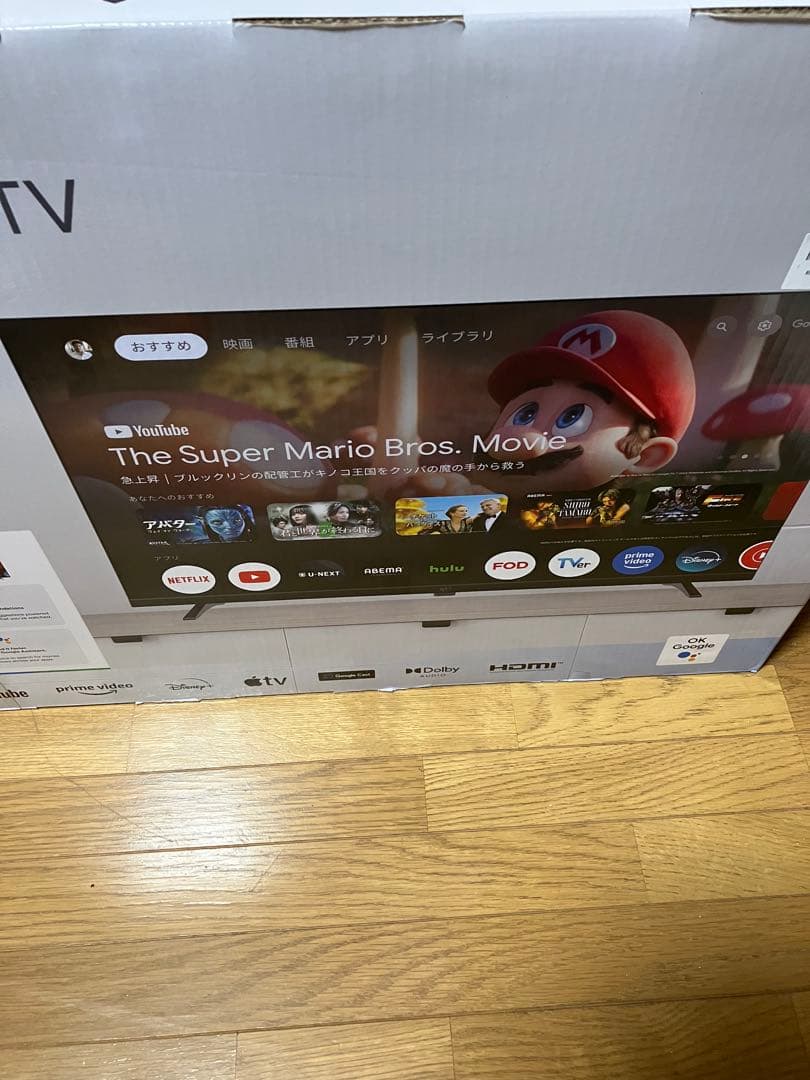 TCL.2024年製品Google TVチューナーレス‼️新品未開封品ラッピング品