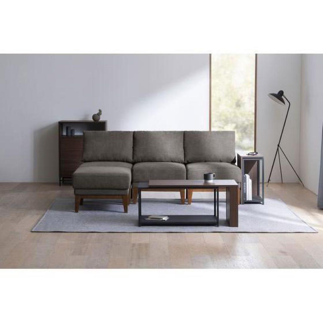 【送料無料】グレー ファブリック 1人掛けソファ