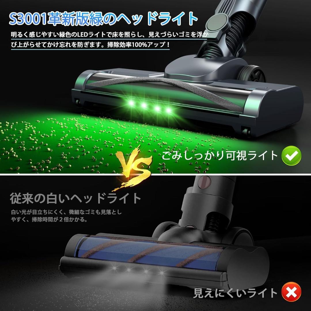 掃除機 コードレス65Kpa超強力吸引コードレス掃除機 サイクロン式　2WAY