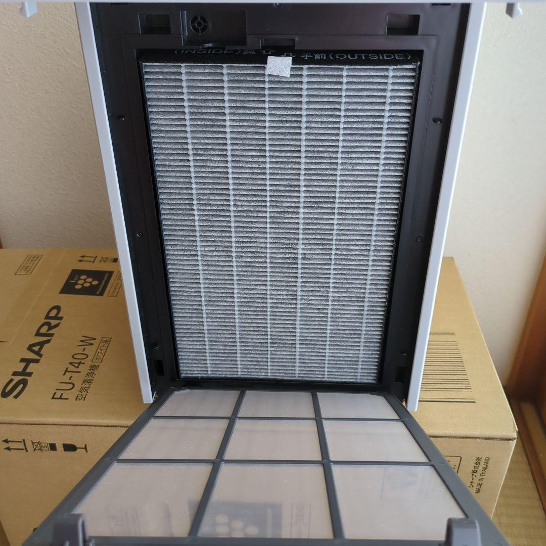 【7/7まで】SHARP FU-T40-W 空気清浄機 ホワイト【未使用に近い】