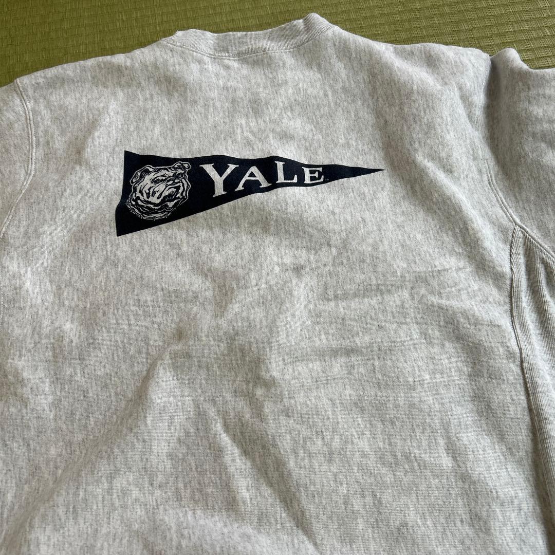 Yale univ☆トレーナー☆グレー☆エール大学☆バッグプリント☆未使用☆XL