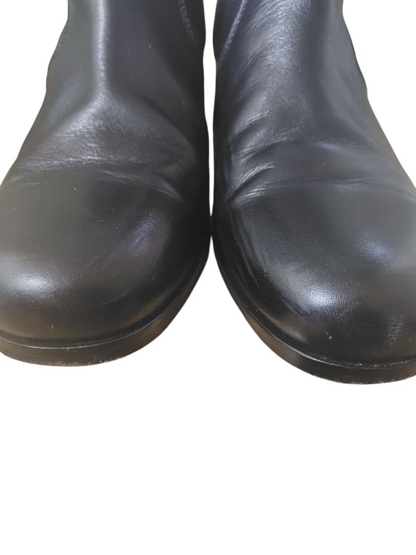 PADRONE パドローネ バックジップレザーヒールブーツ 40