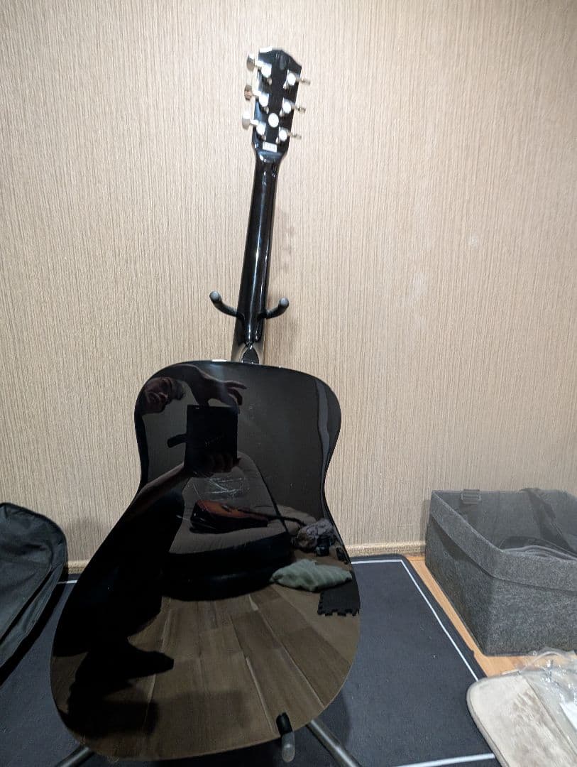 美品/Fender　CC-60S/BLK 改FISHMANエレアコ 弦低め